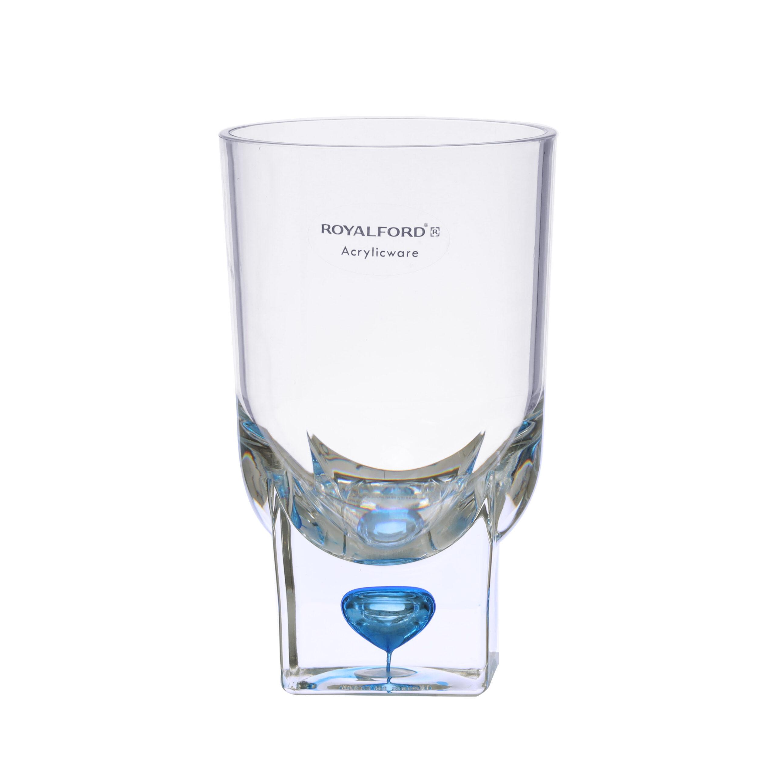 كأس زجاج اكريليك 410 مل Royalford - Acrylic Glass With Crystal Base