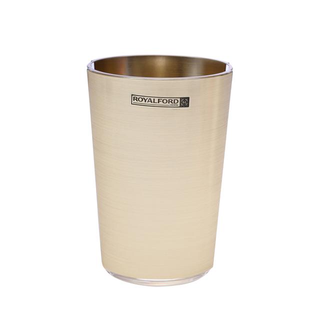 كأس زجاج أكريليك ذهبي 410 مل Royalford - 410Ml Gold Acrylic Glass - SW1hZ2U6NDA0MDM4