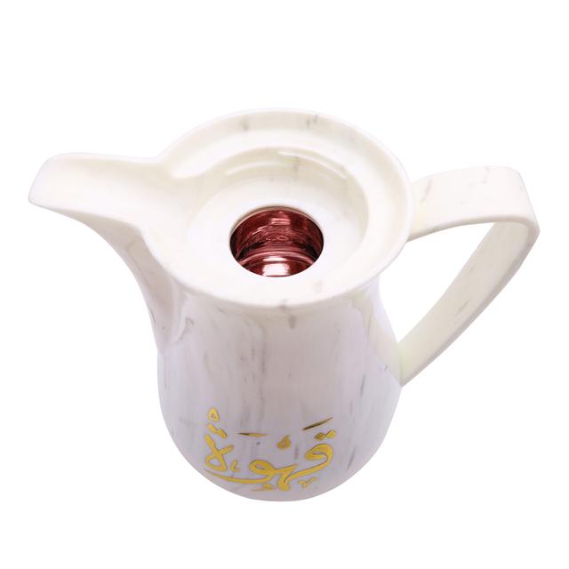 ابريق شاي ( 2 قطعة ) 1 لتر - ابيض Royalford -  Marble Tea & Cawa Set - SW1hZ2U6MzgxNDEx