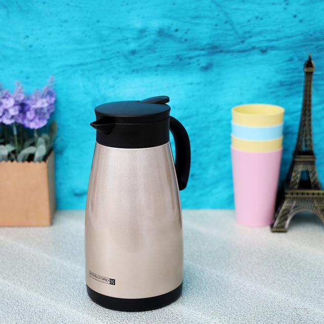 Royalford 1.5l Coffee Pot - Portable Heat Insulated Thermos For Keeping Hot/Cold Vacuum Insulation - SW1hZ2U6MzcyMzI3