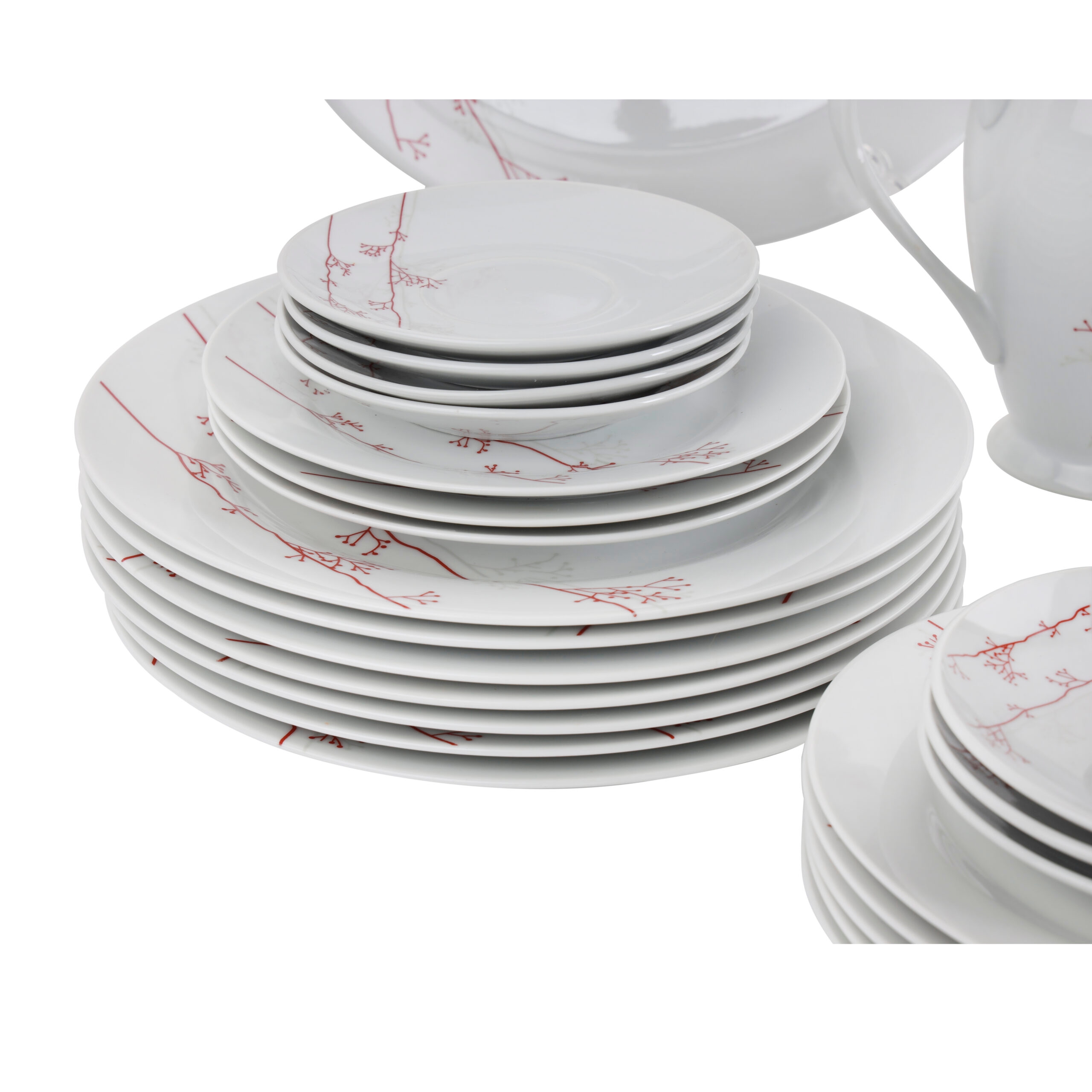 طقم عشاء بورسلين 49 قطعة Royalford 49Pc Supremo Porcelain Dinner Set