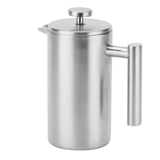 Royalford Cafetiere Stainless Steel Portable French Press Coffee Maker - SW1hZ2U6Mzc3MDA5
