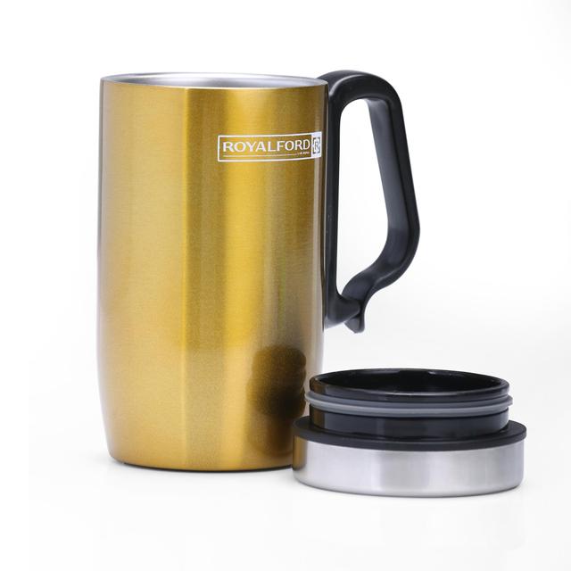 Royalford 280Ml Coffee Mug – Double Wall, Stainless Steel, Hot & Cool, Vacuum Insulation - SW1hZ2U6NDE2MTcx