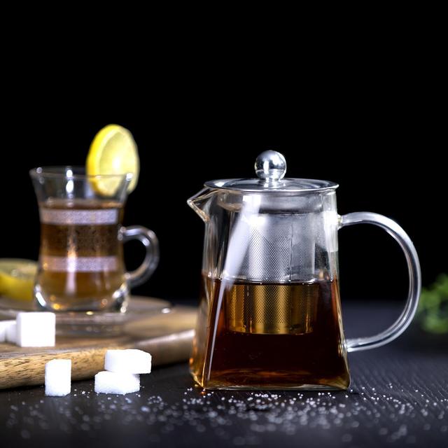 إبريق شاي زجاجي 550 مل  Royalford Glass Tea Pot - SW1hZ2U6NDIwMzUw