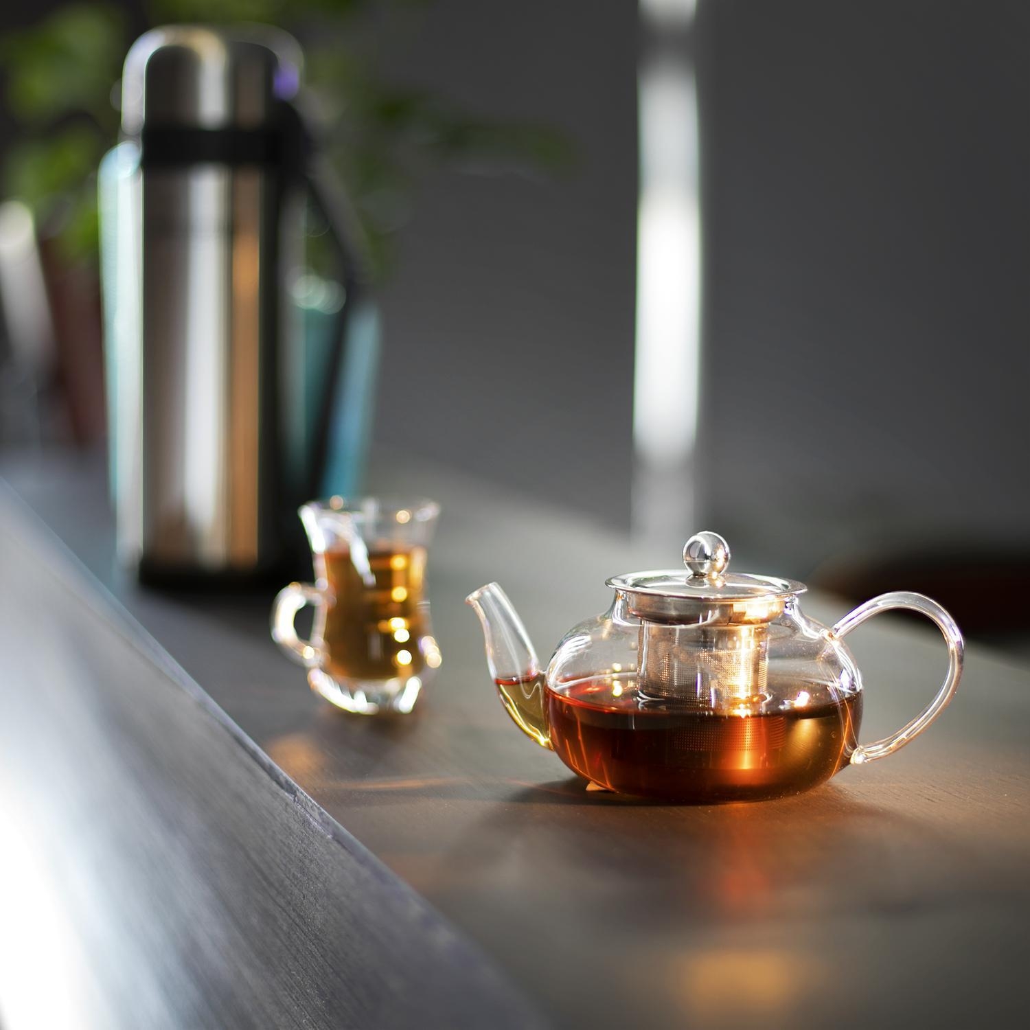 ابريق شاي زجاجي سعة 600 مل Glass Tea Pot - Royalford