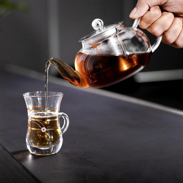 ابريق شاي زجاجي سعة 600 مل Glass Tea Pot - Royalford - SW1hZ2U6NDIwMzI5