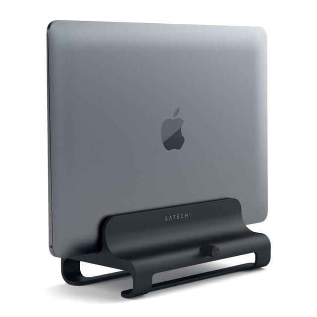 Satechi Universal Vertical Aluminum Laptop Stand - Compatible with MacBook, MacBook Pro, Microsoft Surface, Dell XPS, Lenovo Yoga, Asus Zenbook, Samsung Notebook and More (Matte Black) - SW1hZ2U6MzYzMDA2