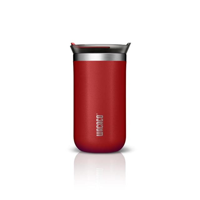 Wacaco OCTAROMA Vacuum Insulated Mug (300ml) - Double Wall Stainless Steel Vacuum Insulated Coffee Travel Mug with Leakproof Drinking Lid - Red - SW1hZ2U6MzYzNDk1