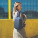 XD Design XD-Design Bobby Sling Anti-Theft Backpack - Tablet Travel Bag, Hidden Zipper, Cut Resistant, RFID Protected Pocket, w/ USB charging port, Multi Compartments & Water Replellant - Blue - SW1hZ2U6MzYzNTg0