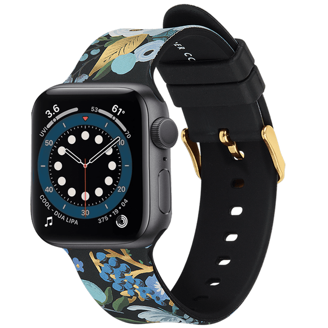 سوار ساعة ابل اسود مزخرف Band for 42-44mm Apple Watch Compatible with Apple Watch Series 1/2/3/4/5/6/SE من Rifle Paper Co - SW1hZ2U6MzYwNTcw