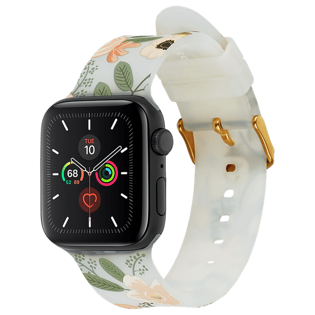 سوار ساعة ابل ابيض مزخرف Band for 38-40mm Apple Watch Compatible with Apple Watch Series 1/2/3/4/5/6/SE من Rifle Paper Co - SW1hZ2U6MzYwNTc3