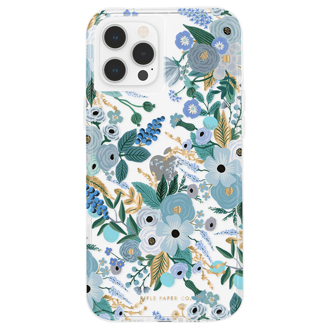 Rifle Paper Co. iPhone 12/12 Pro Case - Garden Party Blue - Micropel - SW1hZ2U6MzYwNTIx