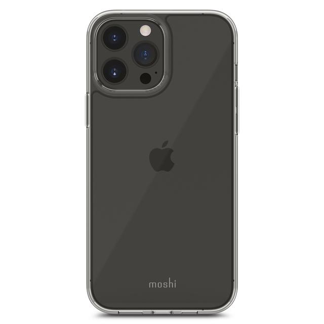 Moshi iGLAZE XT Apple iPhone 13 Pro Max Case - Slim HardShell Cover, Drop Protection, Durable Hybrid Construction w/ Snapto System, Wireless Pass-Through Charging Compatible - Clear - SW1hZ2U6MzYxMDgz