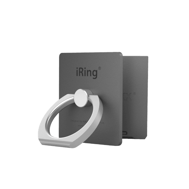 iRing - Link Phone Holder Wireless Chargers Compatible Silver - SW1hZ2U6MzYzNzQz