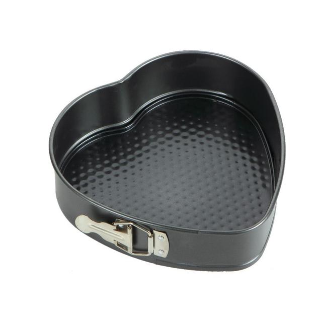 قالب كيك قياس 23.4×6.7 سم Heart Shape Spring-Form Baking Pan With Stainless Steel Lock - Royalford - SW1hZ2U6NDU2MDY2