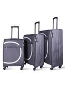 طقم حقائب سفر 3 حقائب مادة النايلون بعجلات دوارة (20 ، 24 ، 28) بوصة رمادي PARA JOHN - Travel Luggage Suitcase, Set of 3 - Trolley Bag, Carry On Hand Cabin Luggage Bag - Lightweight (20 ، 24 ، 28) inch - SW1hZ2U6NDM3ODQ2