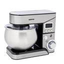 Geepas Digital Multi-Function Kitchen Machine, GSM43046 | 6 Speed Control | Kitchen Electric Mixer with Dough Hook, Whisk, Beater | 5L Stainless Steel Bowl with Lid | 1300W Powerful Motor - SW1hZ2U6NDU1MjI5