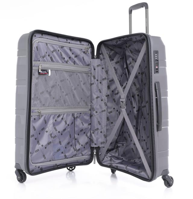 طقم حقائب سفر 3 حقائب مادة ABS بعجلات دوارة (20 ، 24 ، 28) بوصة رمادي PARA JOHN - Travel Luggage Suitcase Set of 3 - Trolley Bag, Carry On Hand Cabin Luggage Bag - Lightweight (20 ، 24 ، 28) inch - SW1hZ2U6NDM3ODQx