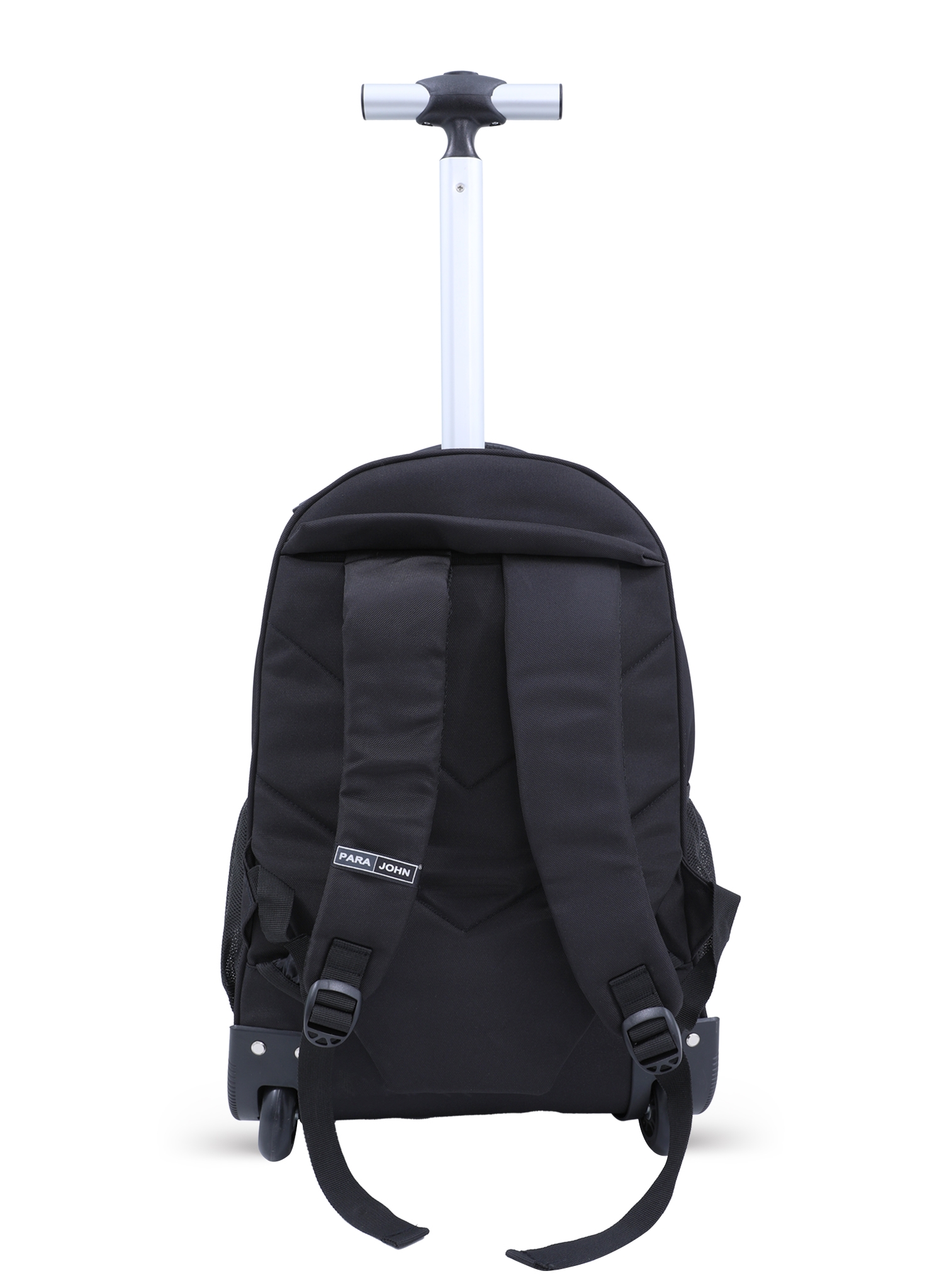 شنطة ظهر قياس 20 إنش مع عجلات لون أسود  Rolling Wheeled Backpack, 20’’ Business Travel Laptop Backpack - PARA JOHN