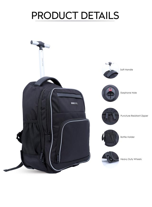 PARA JOHN Rolling Wheeled Backpack, 20’’ Rucksack – Business Travel Laptop Backpack/Rucksack - Wheel - SW1hZ2U6NDU0NTAw