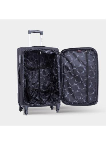 طقم حقائب سفر 4 حقائب نايلون بعجلات دوارة (20 ، 24 ، 28 ، 32) بوصة أسود PARA JOHN - Travel Luggage Suitcase Set of 4 - Trolley Bag (20 ، 24 ، 28 ، 32) inch