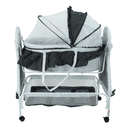 سرير للأطفال مع ناموسية أسود Baby Cradle With Swing Function And Mosquito Net - Baby Plus - SW1hZ2U6NDQzODU0