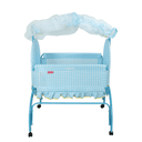 سرير للأطفال أزرق Baby Cradle With Swing Function And - Baby Plus - SW1hZ2U6NDQzODc5