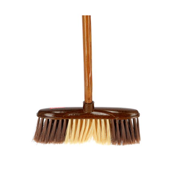 Delcasa Broom With 1.2M Wooden Handle - Indoor Sweeping Broom Brush - The Perfect Indoor Sweeping - SW1hZ2U6NDQ1ODk2