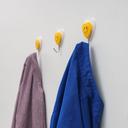 Delcasa 3 Pcs Clip Hook, DC2032 | Self Adhesive Wall Hook | Heavy Duty Waterproof For Bathroom, Kitchen, Coat, Towel, Robe Hanger - SW1hZ2U6NDUwODc2