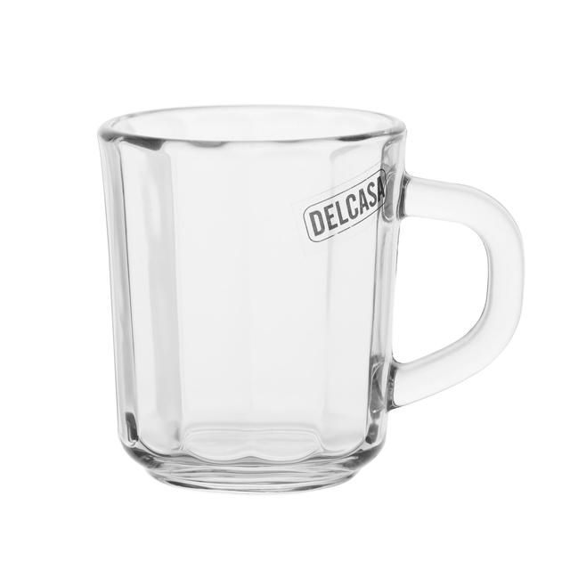 Delcasa 6 Pcs Glass Mug, Glassware Lead-Free, DC2067 - Durable, Safe & Lightweight Sturdy & Creative Design, Crystal Clear Construction, Resist Breakage, Chipping & Scratching - SW1hZ2U6NDQ3NTU1