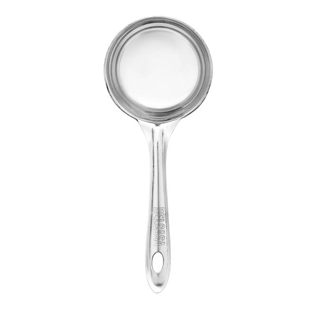 Delcasa Stainless Steel Deep Dosa Ladle, DC2256 | Easily Cleaned & Maintained | Perfect Dosa Making Spoon/Ladle | Dishwasher Safe | Hanging Loop | Ergonomic Handle - SW1hZ2U6NDQ4NDIw