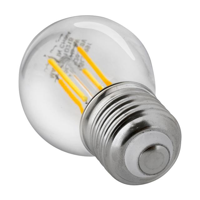 Geepas LED Filament Light, With 4W Power, GESL55091 | 15000 Hrs Lifetime | 3000k Color Temperature | 400lm Lumens | E27 Base Connector | CRI>80Ra - SW1hZ2U6NDUwNTY5