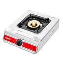 Geepas Stainless Steel Gas Cooker, GGC31037 | Brass Cap | Pan Support | Auto-Ignition System | Larger Burner Twin Tube | 2 Years Warranty - SW1hZ2U6NDM5NzE1