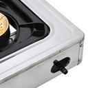 Geepas Stainless Steel Gas Cooker, GGC31037 | Brass Cap | Pan Support | Auto-Ignition System | Larger Burner Twin Tube | 2 Years Warranty - SW1hZ2U6NDM5NzMx
