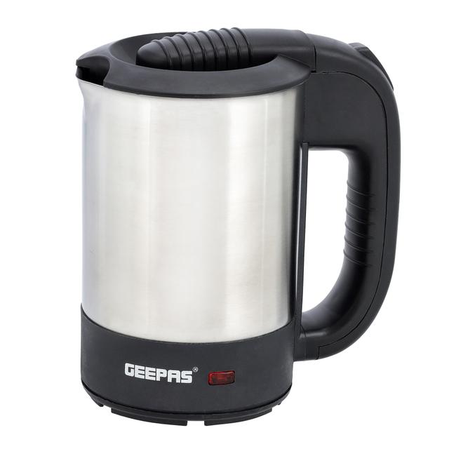 Geepas Stainless Steel Truck Kettle With 0.5L Capacity, GK38047 | Concealed Heating Element | Dry Boil & Overheating Protection | ON/OFF Switch | Indicator Light | Auto Turn Off - SW1hZ2U6NDQ1MDg2