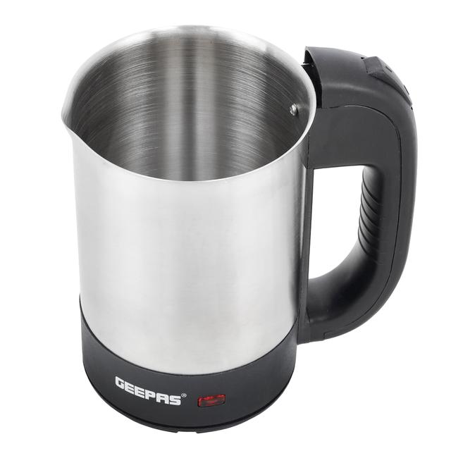Geepas Stainless Steel Truck Kettle With 0.5L Capacity, GK38047 | Concealed Heating Element | Dry Boil & Overheating Protection | ON/OFF Switch | Indicator Light | Auto Turn Off - SW1hZ2U6NDQ1MTA0
