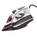 Geepas Ceramic Steam Iron, Temperature Control, GSI24025 - Ceramic Sole Plate, Wet and Dry, Self-Cleaning Function, 3000W, Powerful Steam Burst, 400ml Water Tank, 2 Years Warranty - SW1hZ2U6NDUxMjM4