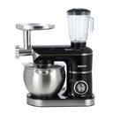 Geepas Multi-Function Kitchen Machine, GSM43045 | 8.5L Stainless Steel Bowl With Lid | 1.5L Glass Blender Jar | Meat Grinder | 6 Speed Control | Kitchen Electric Mixer With Dough Hook, Whisk, Beater - SW1hZ2U6NDU1Mjkx