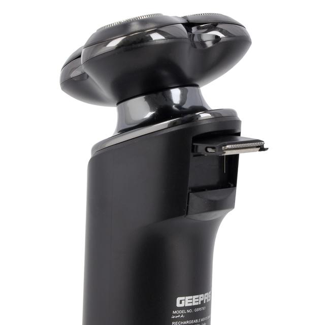 Geepas Rechargeable Men's Shaver With Rotary Head, GSR57501 | Li-Ion Battery | LED Display | USB Charging | Waterproof | 60-80 Mins Working | Travel Lock | Pop-Up Trimmer - SW1hZ2U6NDQ4OTIz