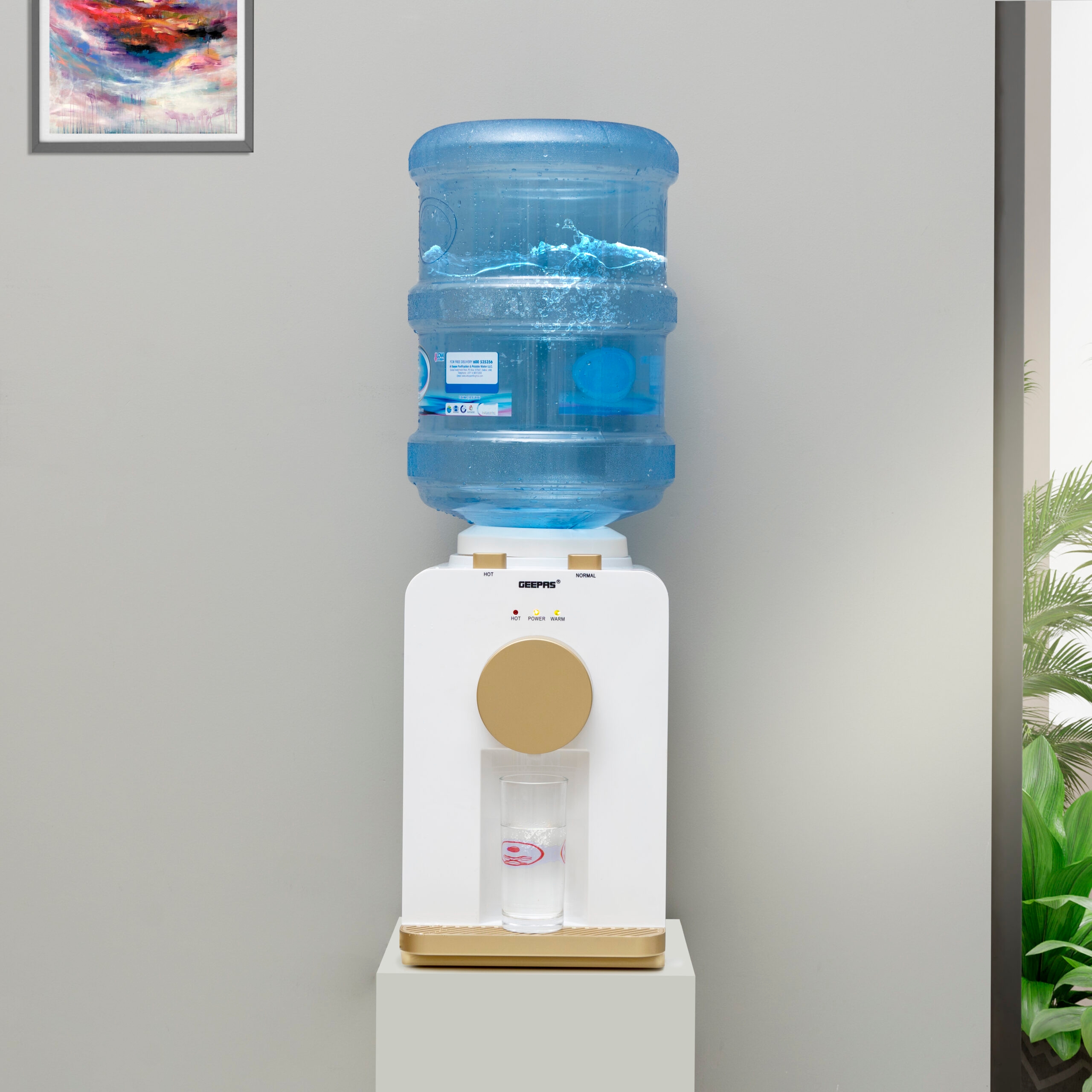 سخان ماء كهربائي بقوة 500 واط Geepas Hot And Normal Water Dispenser - Geepas - 2}