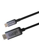 كبل الفيديو 4k من Type-c إلى HDMI  يدعم Thunderbolt 3 رمادي | Premium USB Type-C to 4K 60Hz HDMI Cable Adapter - SW1hZ2U6NTE1NzY4