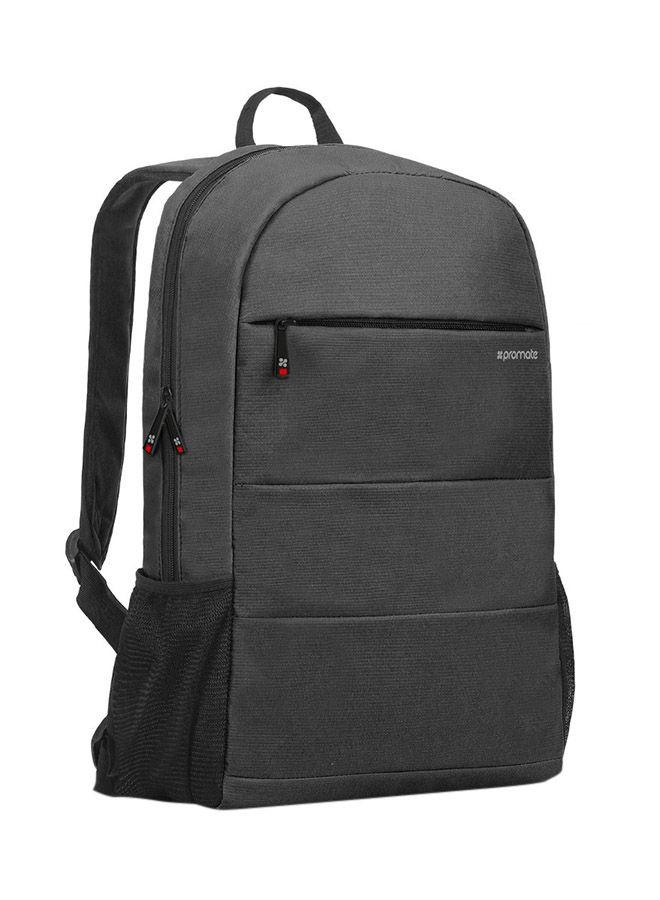 شنطة ظهر بوليستر متعددة الإستخدامات أسود Water-Resistant Travel Backpack - promate