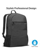 شنطة ظهر بوليستر متعددة الإستخدامات أسود Water-Resistant Travel Backpack - promate - SW1hZ2U6NTEzMjkw