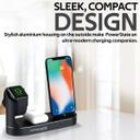 promate Apple Wireless Charging Station, World’s First MFi Certified 18W Power Delivery Charging Dock with 10W Qi Fast Wireless Charging, MFi Apple Watch Charger and 2.4A USB Charging Port for Apple iPhone 12, iPod, iPad, PowerState Black - SW1hZ2U6NTExNDI1