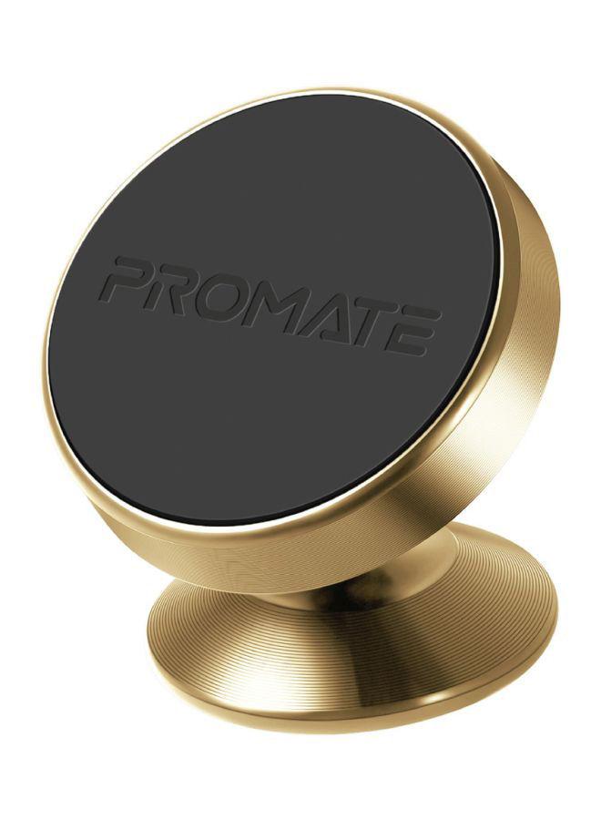 حامل فتحة تهوية السيارة للهواتف الذكية ذهبي و أسود Promate - Magnetic Car Phone Holder, Multi-Angle 360 Degree Gold / Black