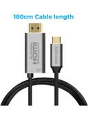 محول USB-C إلى HDMI أسود |  USB-C To HDMI Cable - SW1hZ2U6NTE1ODE3