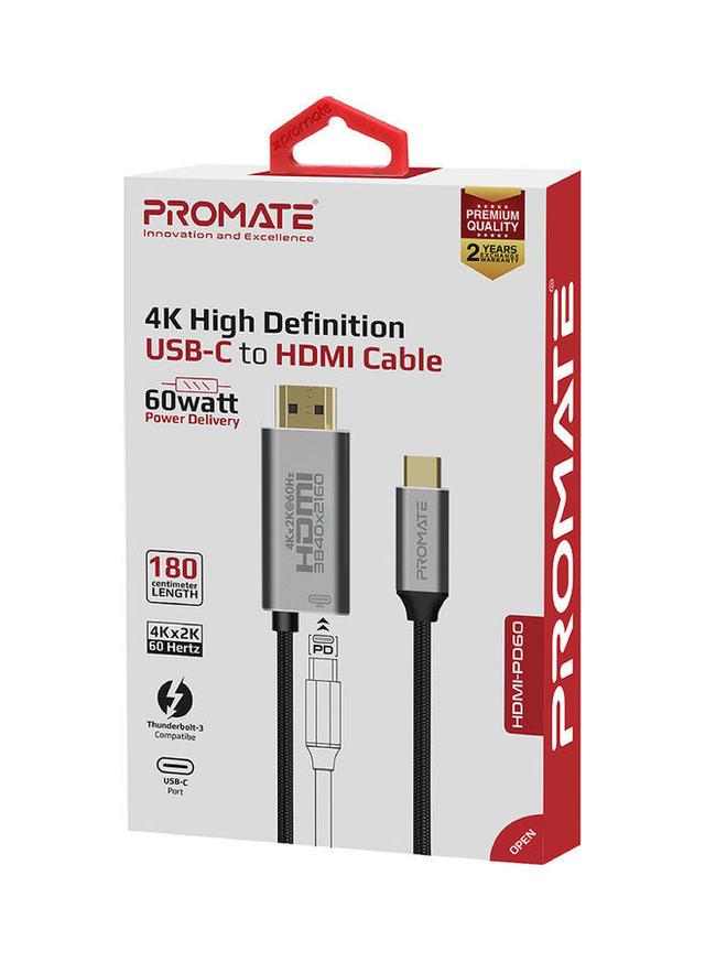 محول USB-C إلى HDMI أسود |  USB-C To HDMI Cable - SW1hZ2U6NTE1ODE5