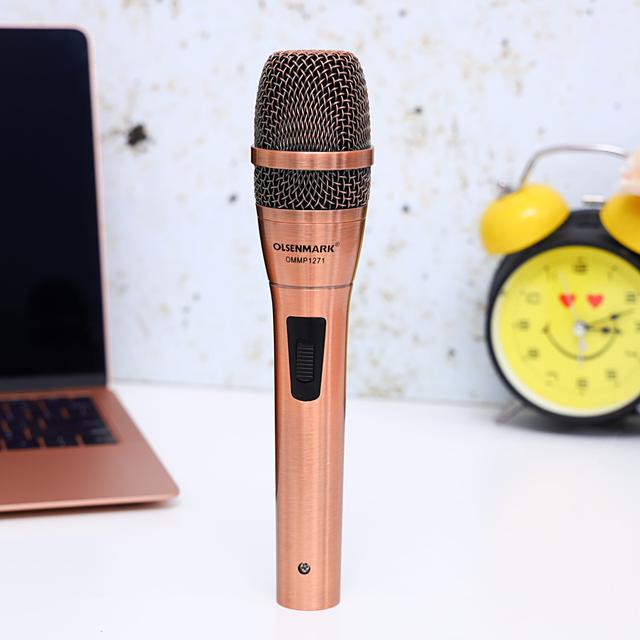 Olsenmark Microphone with Metal Capsule Body, OMMP1271 - Handheld Mic for Karaoke Singing, Speech, Wedding, Stage and Outdoor Activity - SW1hZ2U6NDQ5Mzcx
