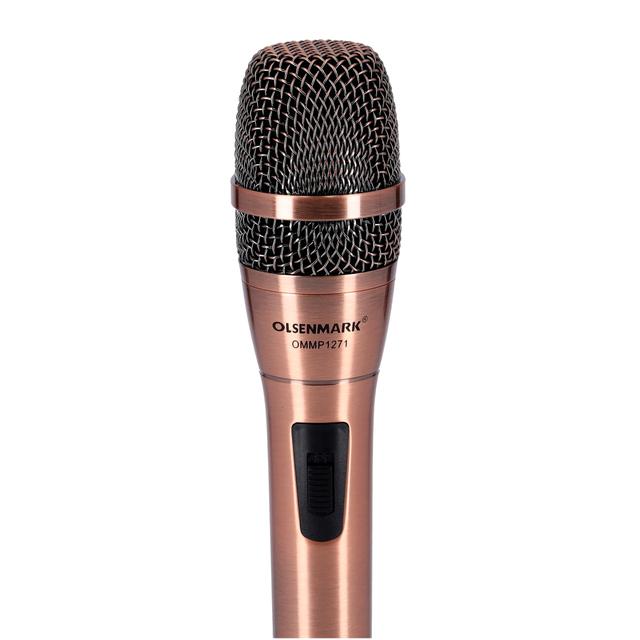 Olsenmark Microphone with Metal Capsule Body, OMMP1271 - Handheld Mic for Karaoke Singing, Speech, Wedding, Stage and Outdoor Activity - SW1hZ2U6NDQ5Mzgx