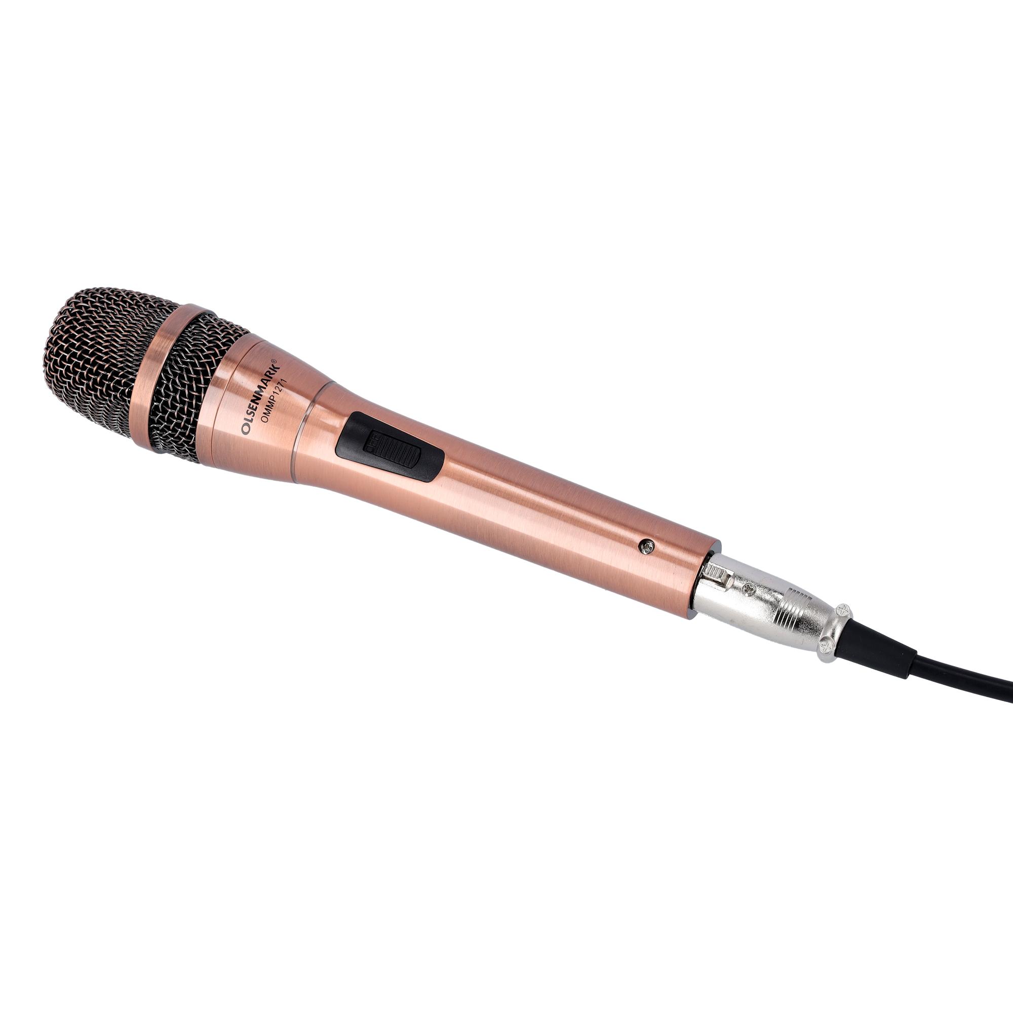 ميكروفون بهيكل معدني Olsenmark Microphone with Metal Capsule Body